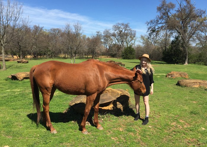 Girl by Horse